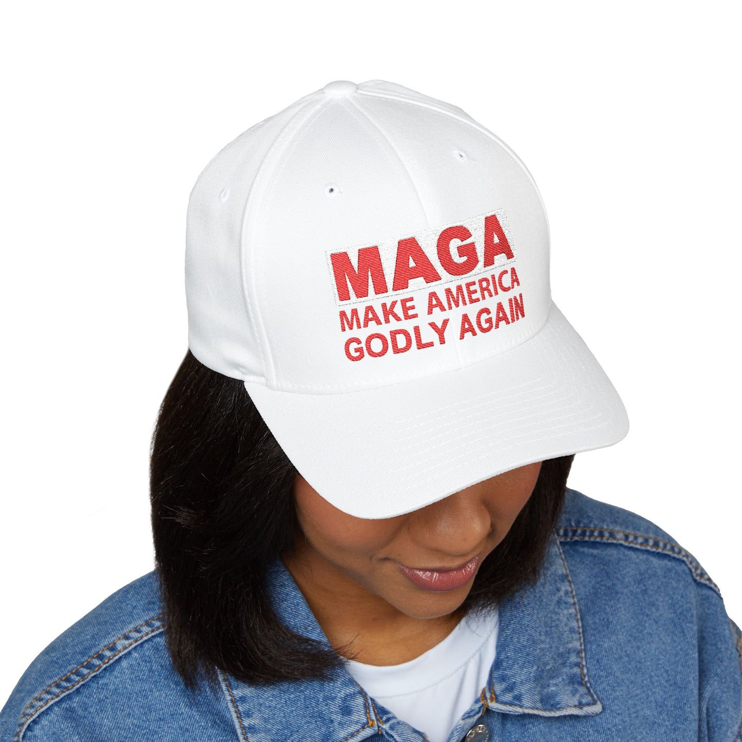 Cap, Make America Godly Again Embroidered Hat, Patriotic Religious Gift