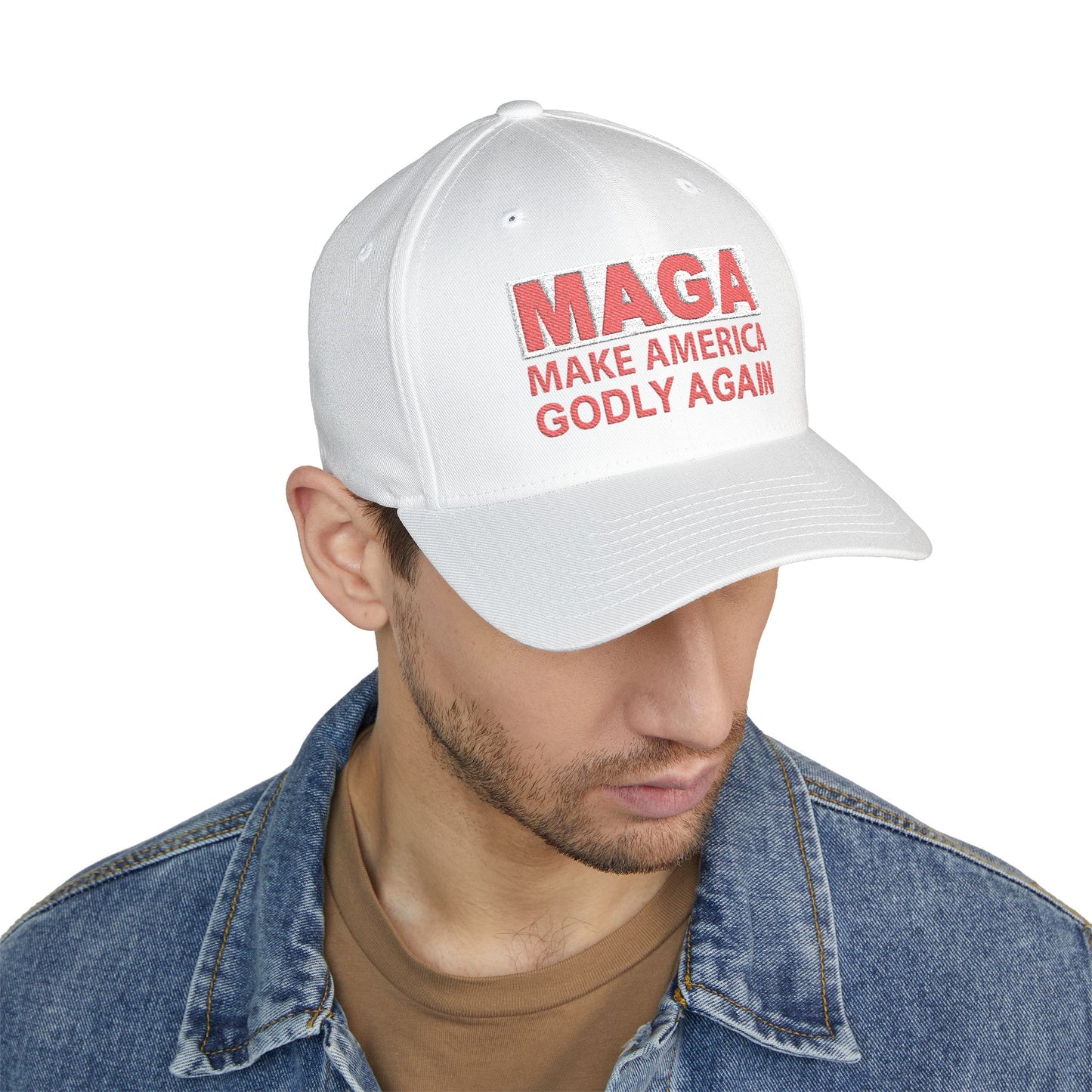 Cap, Make America Godly Again Embroidered Hat, Patriotic Religious Gift