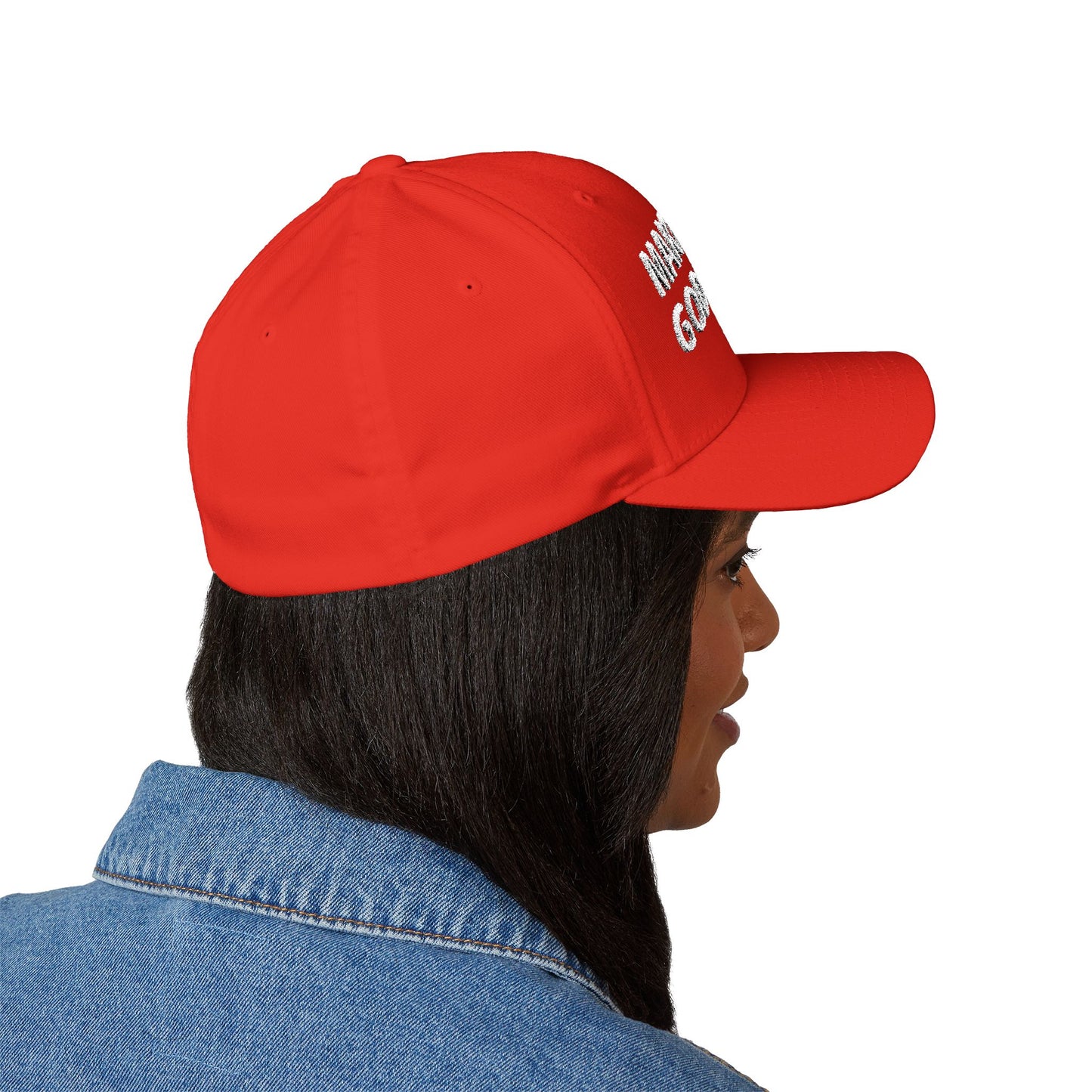 Embroidered MAGA Cap - Make America Great Again Heart Cry Hat