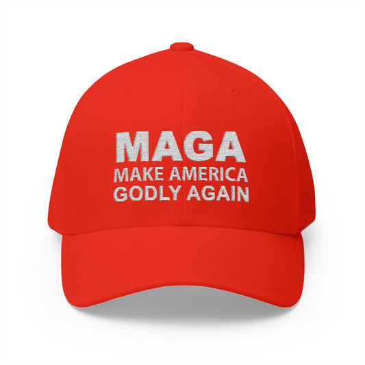 Embroidered Structured Cap - Make America Great Again Heart Cry Hat