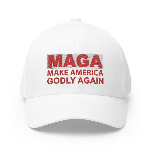 Cap, Make America Godly Again Embroidered Hat, Patriotic Religious Gift